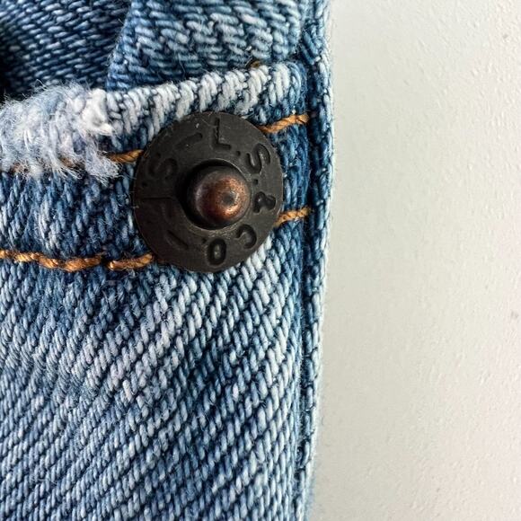 Levi's Premium Women Baggy Dad Straight Leg Mid Rise Jeans 27x30 Blue NWT - Picture 4 of 11